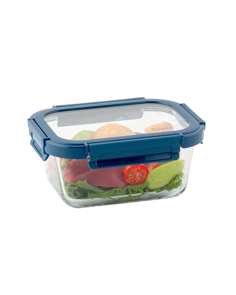 DUBBLIN Keep In Glass Borosilicate Glass Container 800ml Rectangular Clear Oven Freezer Microwave Safe Storage Solution 1 Piece - Image 1