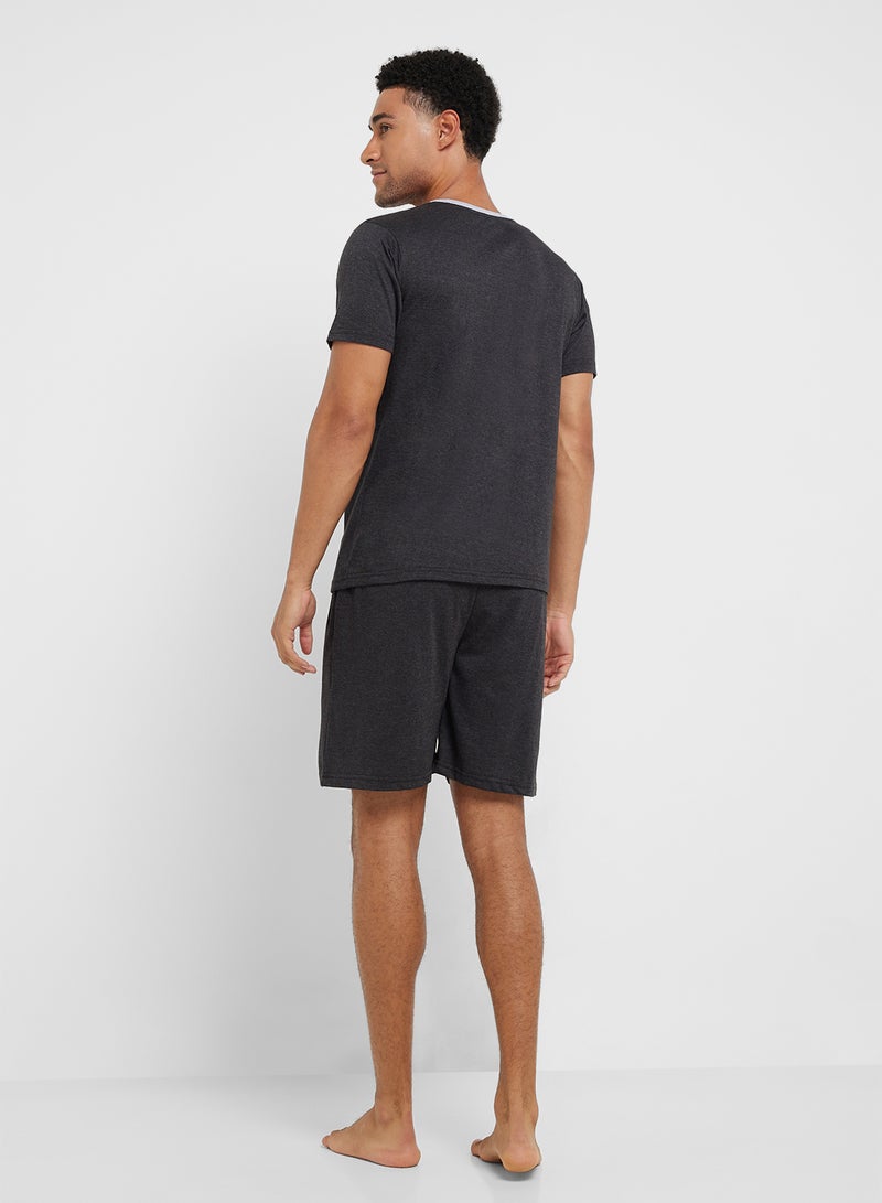 Seventy Five Nightwear T-Shirt & Shorts Sets  - Image 2