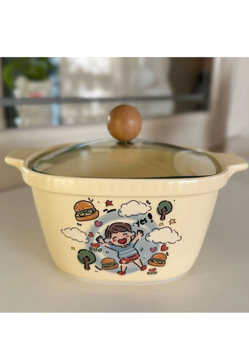 Porcelain pot with bright colors and innovative cartoon designs that combine great performance and aesthetic appearance. Easy to clean. - Image 1