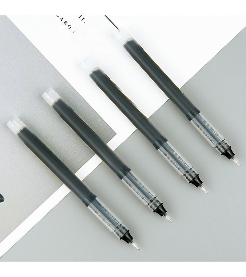 Homework Helper 0.5mm Ballpoint Gel Pens Fine Needle Tip for Students Black - Image 4