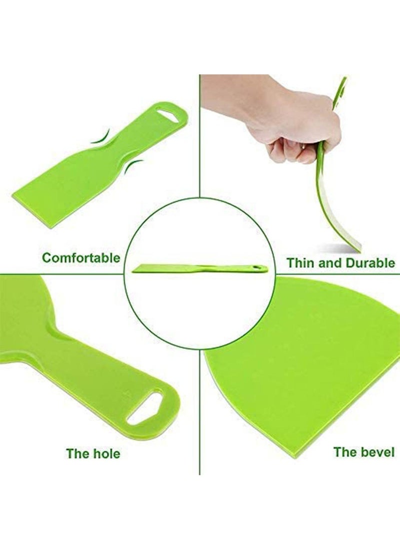 Generic - 4 Pcs Putty Knife Set Flexible Plastic Paint Scraper Tool for Spackling, Wallpaper Scraper Plastic, Spatula Scraper, Decals, Spackle Tools - Image 1
