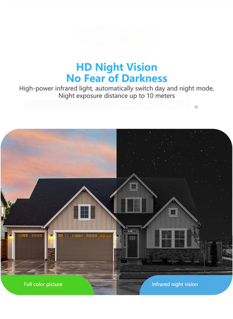 Sharpdo Indoor Wireless Wifi Mobile Phone Remote 360 ° Panoramic Camera, Two-way Video High-definition Camera Monitoring - Image 5