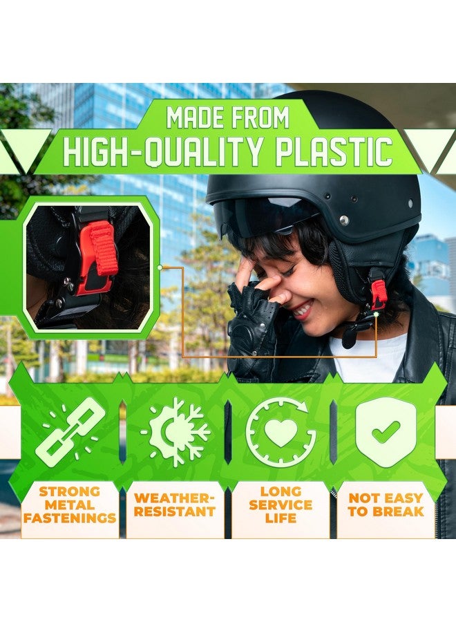 DIMROM Motorcycle Helmet Quick Release Buckle Width of 0.87" or Less.- 3Pcs Chin Strap Football Helmet Adult Adjustable Straps with Clips for Backpacks - Helmet Buckle Quick Release Belt Clip Plastic Clips - Image 3