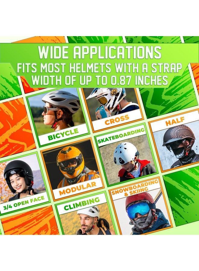 DIMROM Motorcycle Helmet Quick Release Buckle Width of 0.87" or Less.- 3Pcs Chin Strap Football Helmet Adult Adjustable Straps with Clips for Backpacks - Helmet Buckle Quick Release Belt Clip Plastic Clips - Image 5