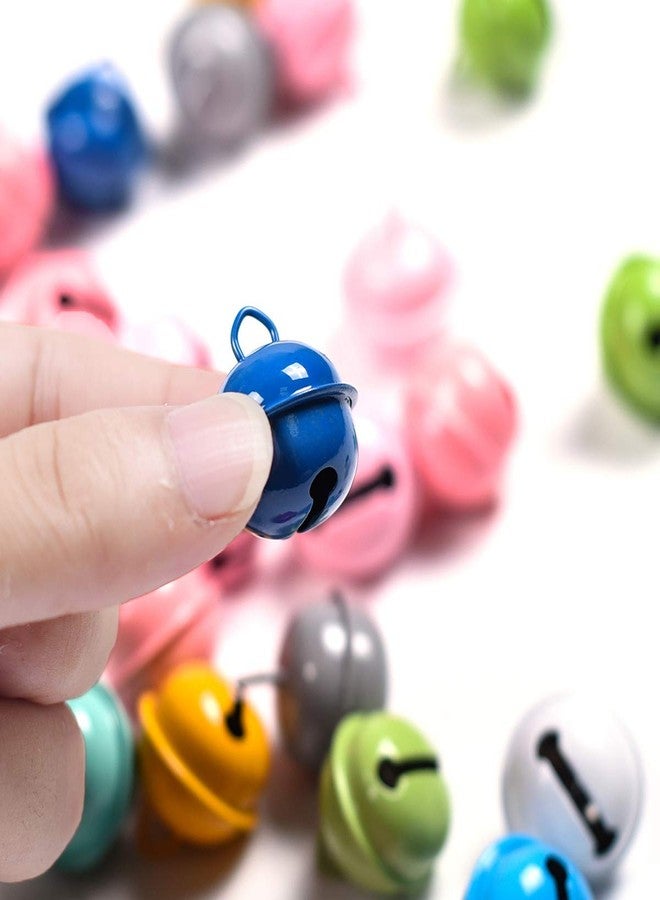 iKammo Christmas Crafts Bells Jingle Bells,iKammo 22mm Big Bells DIY Bells for DIY Bracelet Anklets Necklace Knitting/Jewelry Making(Colorful,30pcs) - Image 5