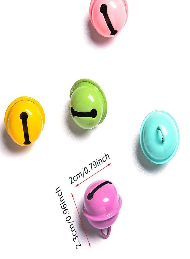 iKammo Christmas Crafts Bells Jingle Bells,iKammo 22mm Big Bells DIY Bells for DIY Bracelet Anklets Necklace Knitting/Jewelry Making(Colorful,30pcs) - Image 2
