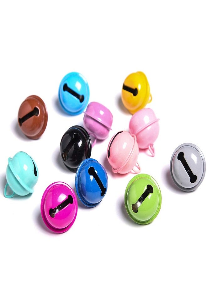 iKammo Christmas Crafts Bells Jingle Bells,iKammo 22mm Big Bells DIY Bells for DIY Bracelet Anklets Necklace Knitting/Jewelry Making(Colorful,30pcs) - Image 3