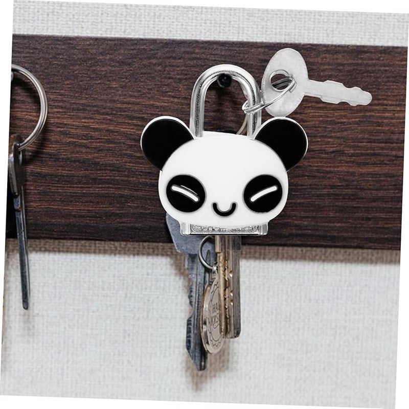 Cute Panda Design Padlock with Key for Luggage Lockers Cabinets Travel Home Use - Image 4