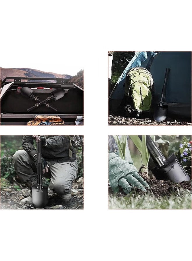 SupFire Bg01 Multifunctional Military Shovel, Life-Saving Iron Spade, Foldable Car-Mounted Military Shovel, Outdoor Camping Emergency Shovel, Hoe, And Pickaxe - Image 1