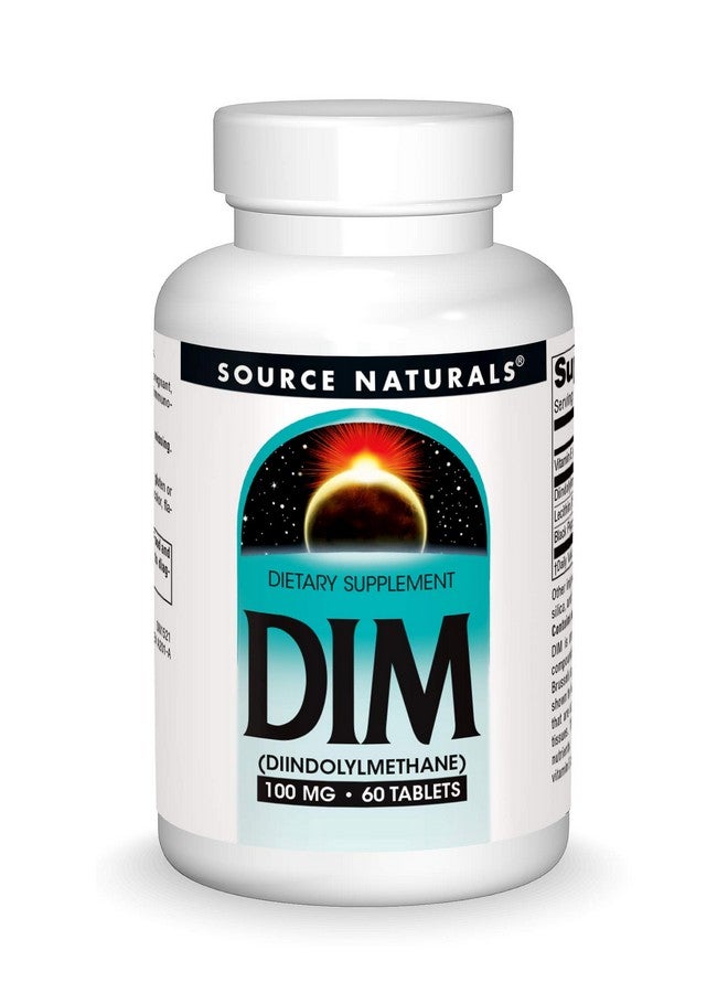 Source Naturals دييم دايندوليلميثان 100 ملغ مع بيوبيرين فيتامين E والمزيد 60 قرص - Image 1