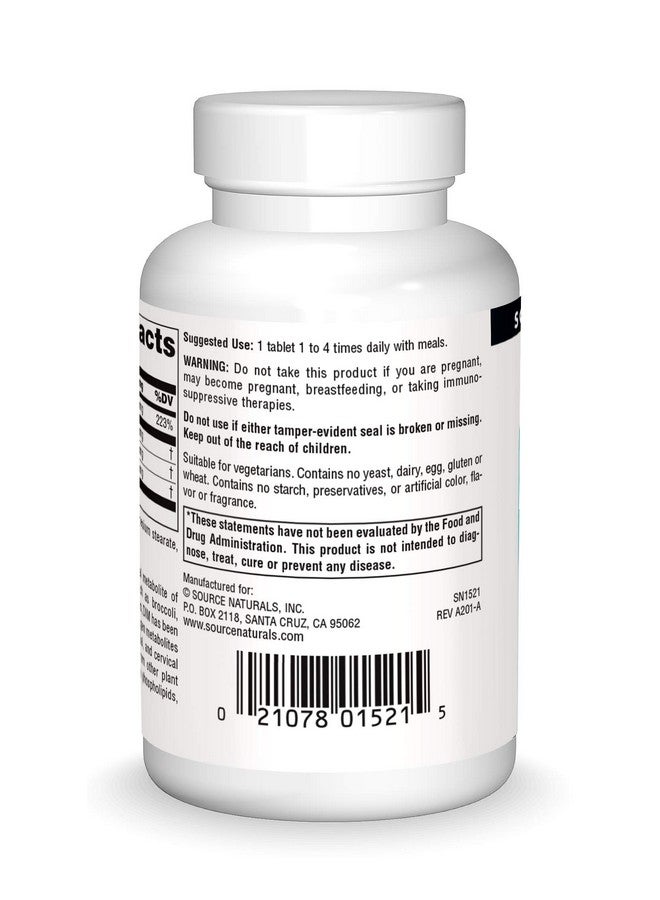 Source Naturals دييم دايندوليلميثان 100 ملغ مع بيوبيرين فيتامين E والمزيد 60 قرص - Image 3