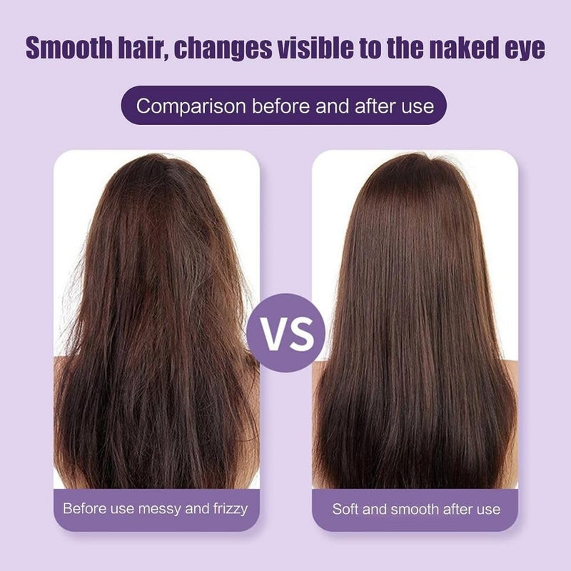 كلاراكو مكواة فرد شعر صغيرة قابلة لإعادة الشحن، مشط تصفيف شعر صغير قابل لإعادة الشحن، مكواة فرد شعر محمولة صغيرة لاسلكية قابلة لإعادة الشحن عبر USB (أخضر) - Image 5