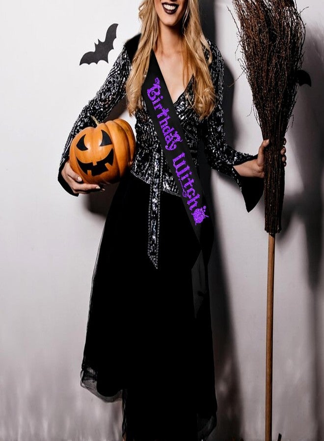 PYQWA Birthday Witch Sash - Halloween Witch Birthday Party Sash for Girls Women - Great for Sweet 16, 18th, 21st, 30th, 40th Birthday Parties Supplies - Image 4
