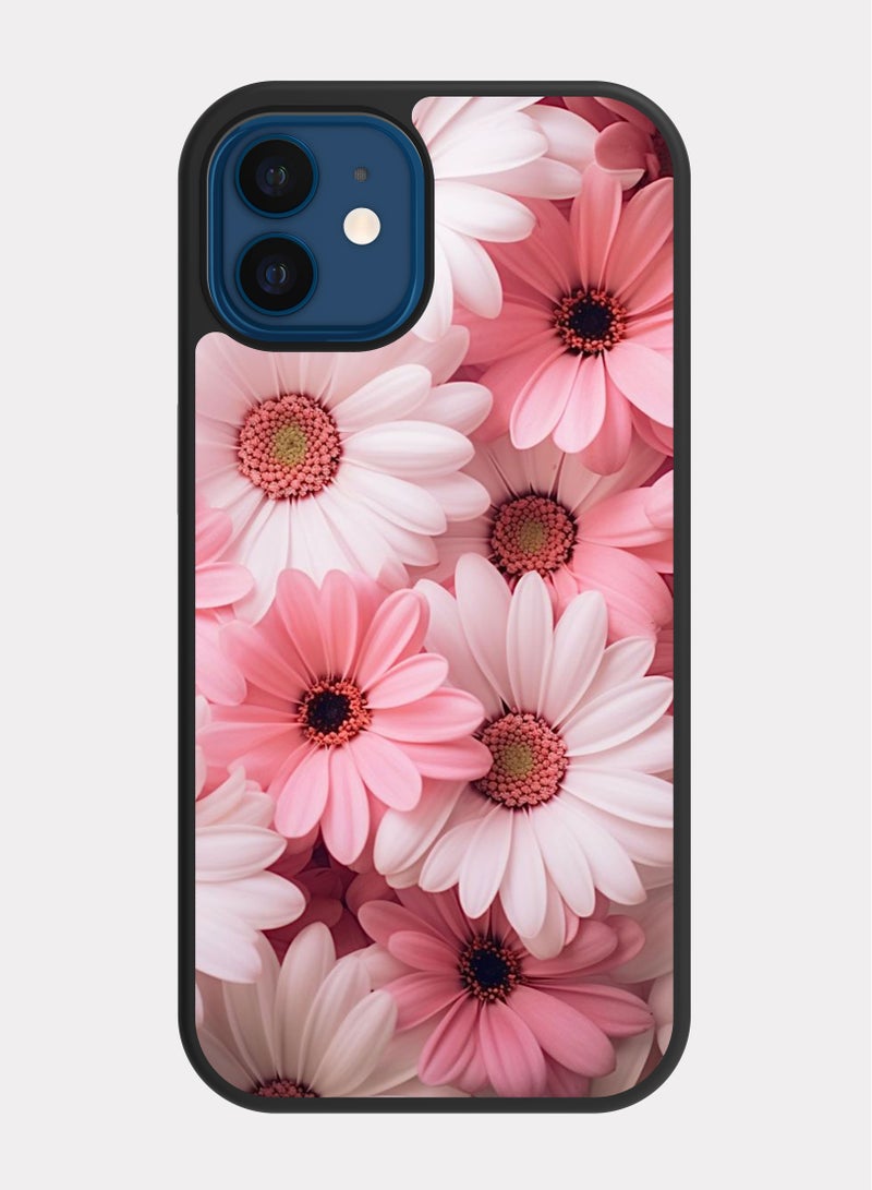 PXLAAT iPhone 12 case cover Pink roses - Image 1