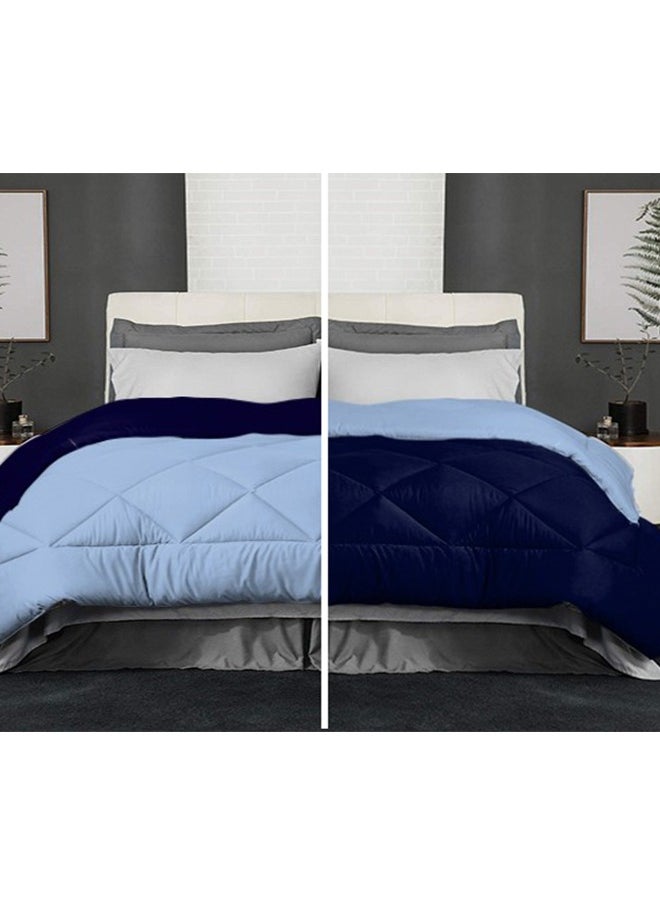 Tiba - Snooze,Winter quilt double face, 160*235 cm, Light Blue &Dark Blue - Image 1