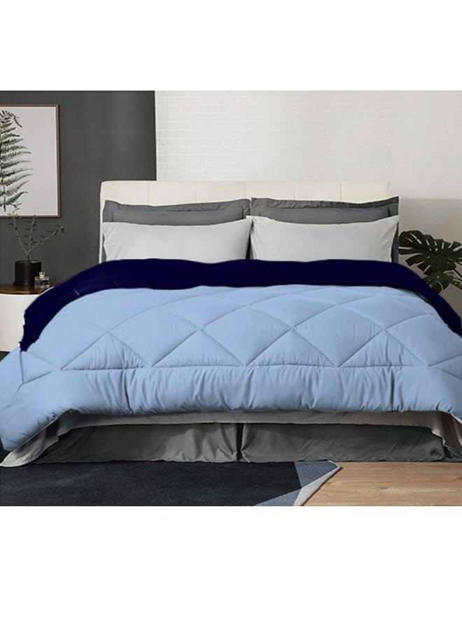 Tiba - Snooze,Winter quilt double face, 160*235 cm, Light Blue &Dark Blue - Image 1