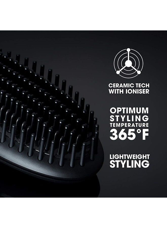 ghd Glide Hot Air Hair Brush ― Professional Smoothing Blow Dryer, Ceramic Hair Straightener, Styler, and Blow Dry Brush ― Black - Image 2