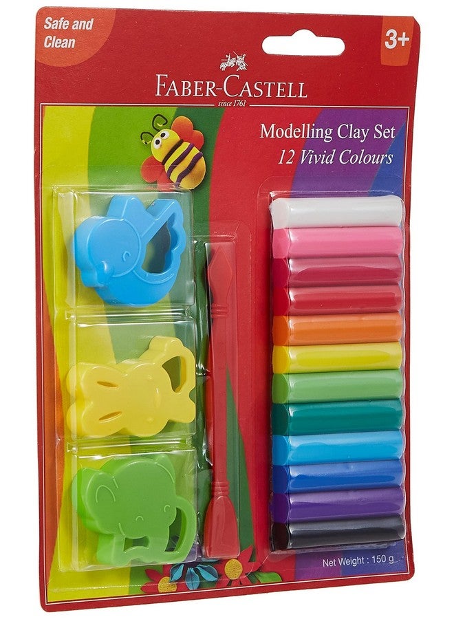FABER-CASTELL Faber-Castell 12 Modelling Clay 150 mg Blister with Toys  - Image 3