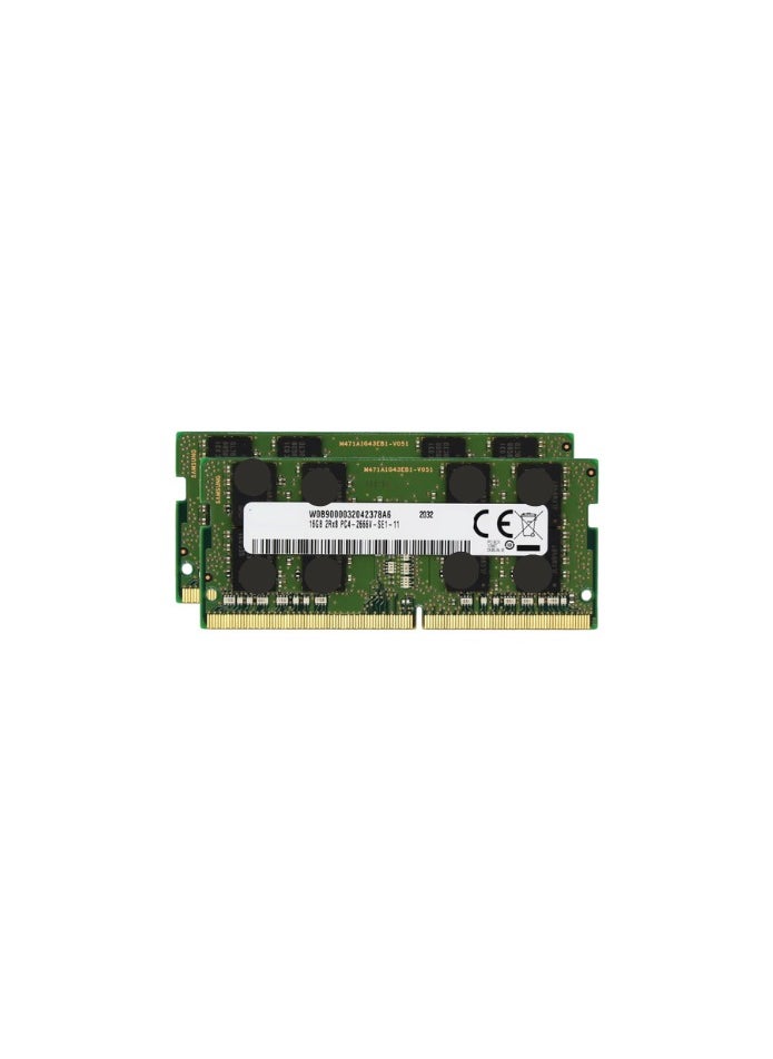 ماركة غير محددة رام لاب توب 32 جيجا (2×16 جيجا) DDR4 بسرعة 2666MHz – متوافقة مع أجهزة ديل Alienware وInspiron وXPS وغيرها 
