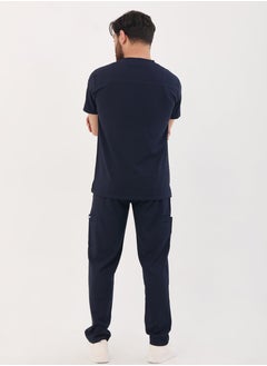 sezer Caesar Medical Scrub for Men – comfort and durability with a modern and elegant design in navy blue  - Image 5
