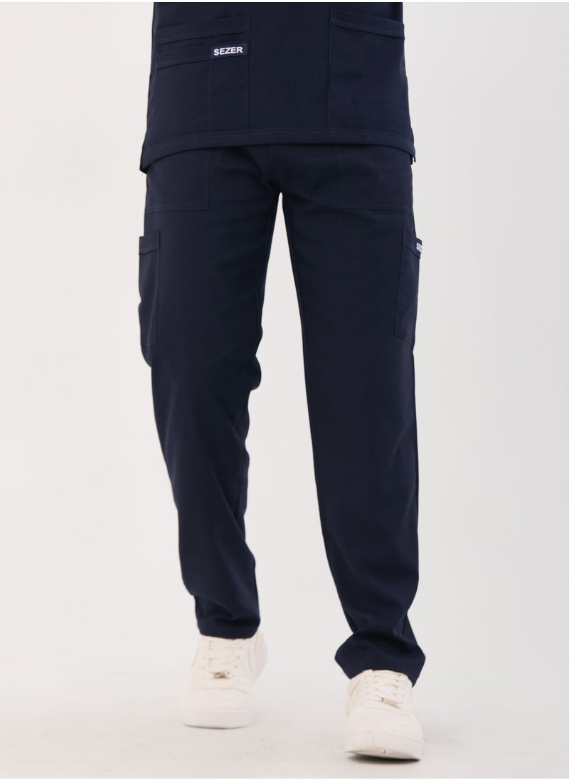 sezer - Caesar Medical Scrub for Men – comfort and durability with a modern and elegant design in navy blue - Image 1