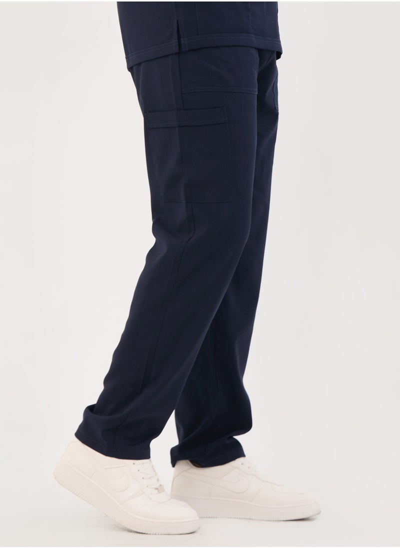 sezer - Caesar Medical Scrub for Men – comfort and durability with a modern and elegant design in navy blue - Image 1