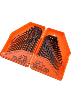 yongsheng Hex Key Allen Wrench Set,15 Long Arm Allen Wrenches,15 Metric Short Arm Allen Wrenches for Automotive Household Projects (30 Piece),Orange  - Image 2