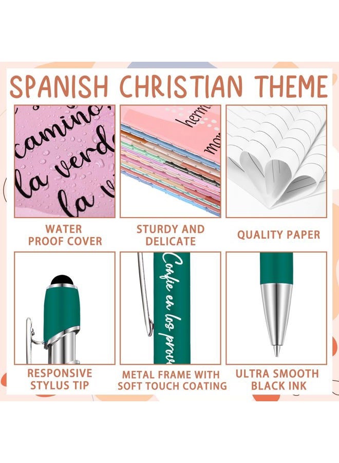 Fuyoooo 72 Pieces Regalos Cristianos En Español Graduation Spanish Religious Notebooks and Pen with Gift Bag Mother's Day Regalos Cristianos Para Mujer En Español for Women Men Church(Boho Style) - Image 4