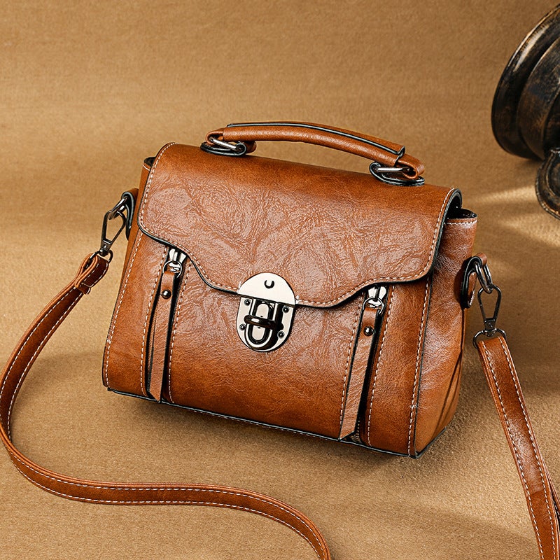 Direct Supply Crossbody Bag Women'S Bag Trendy Retro Satchel Shoulder Bag Small Versatile Fashion Small Square Bag - Image 1