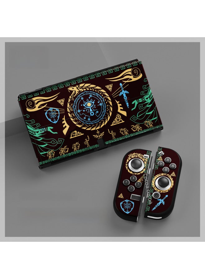 Loquat NS Zelda Kingdom Tears Switch Oled Protective Cover Accessories Limited Machine Lite Soft Shell Base Shell-Product Color:Card Box Totem Bird  - Image 4