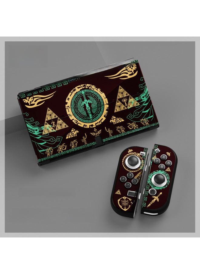 Loquat NS Zelda Kingdom Tears Switch Oled Protective Cover Accessories Limited Machine Lite Soft Shell Base Shell-Product Color:Card Box Totem Bird  - Image 3