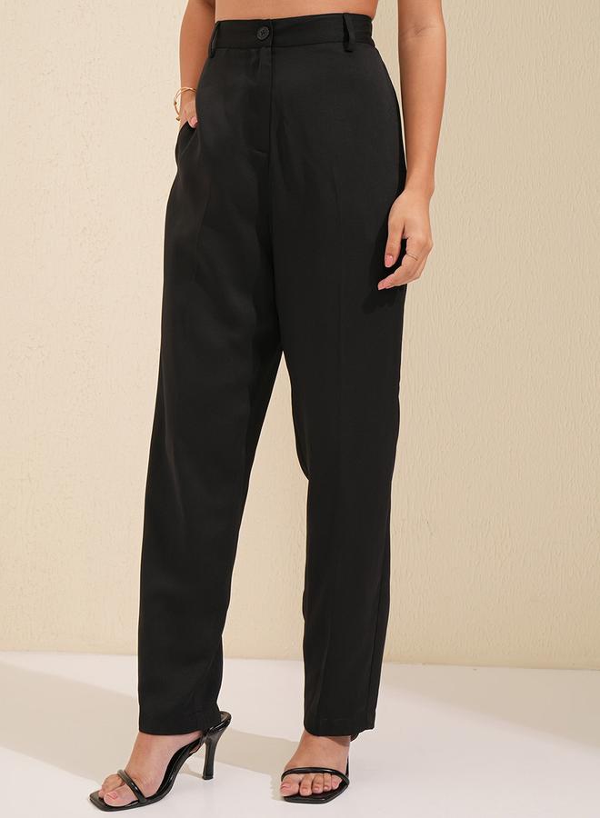 Tokyo Talkies Mid Rise Regular Fit Parallel Trousers - Image 4