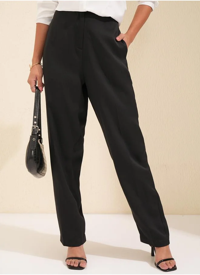 طوكيو توكيز Mid Rise Regular Fit Parallel Trousers