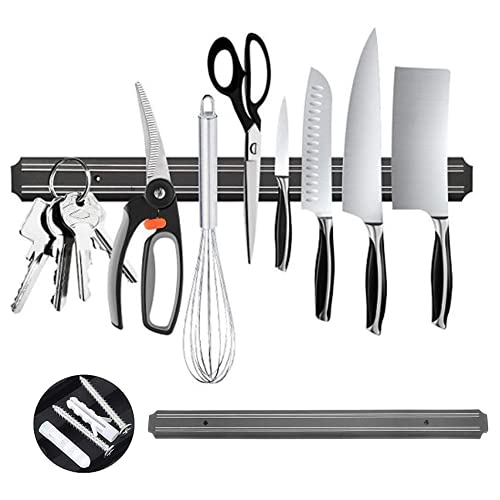 Yorten 13 Inch Magnetic Knife Holder Wall Mounted Multipurpose Tools Scissor Knives Strip Bar Rack Organizer (33cm),Design 64 - Image 2