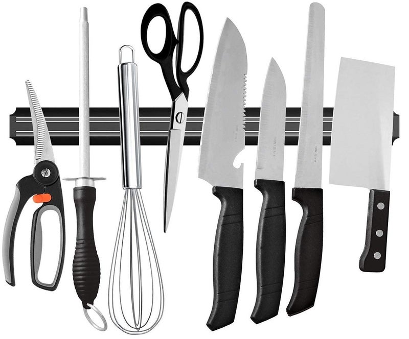 Yorten 13 Inch Magnetic Knife Holder Wall Mounted Multipurpose Tools Scissor Knives Strip Bar Rack Organizer (33cm),Design 64 - Image 1