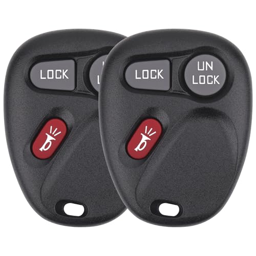 Vurkcy Key Fob Replacement for 2001-2002 Chevy Silverado Suburban Tahoe& GMC Sierra Yukon/ 01-04 S10 Sonoma/ 2002 Avalanche& Escalade Car Keyless Entry Remote Control,KOBLEAR1XT 15042968,3 Btn,2Pcs - Image 1
