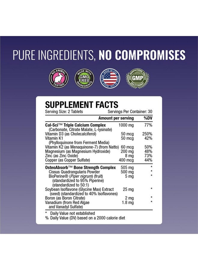 Approved Science Bonesyl - Strengthen Bones, Limit Bone Density Loss - Maintain Overall Bone Health - K2, BioPerine, and Magnesium - 60 Tablets - Vegan - Made in USA - Image 4