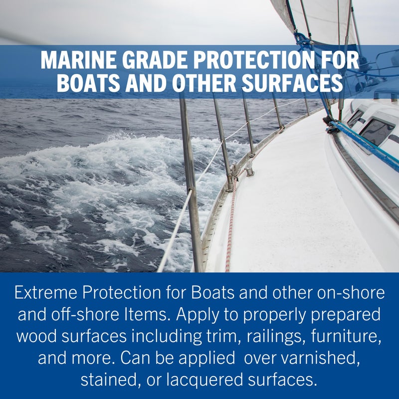 Rust-Oleum 207008 Marine Spar Varnish, Quart, Gloss Clear - Image 4