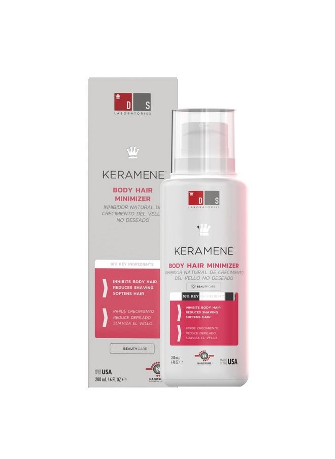 DS LABORATORIES - Keramene Hair Growth Inhibitor By Ds Laboratories Hair Inhibitor For Face And Body Minimize The Need For Shaving Waxing And Depilating Slows Hair Regrowth Paraben Free - Image 1
