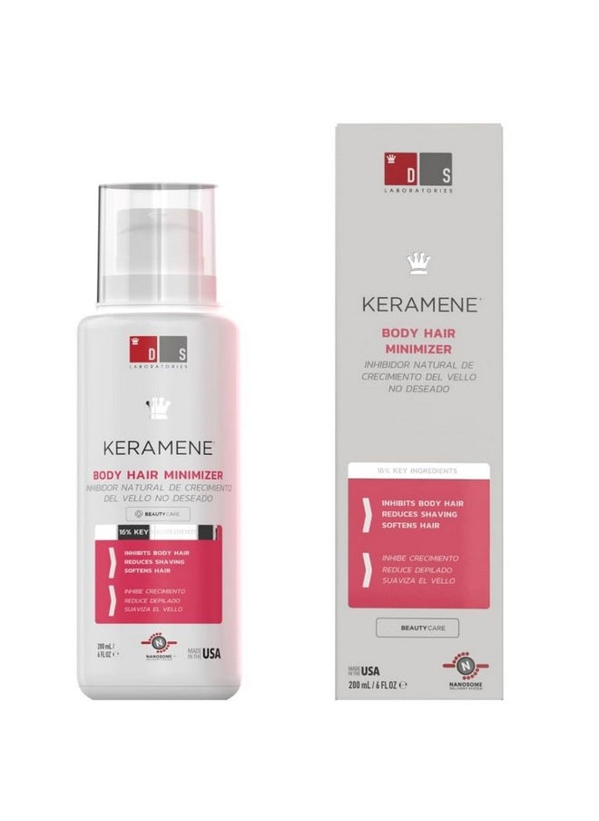 DS LABORATORIES - Keramene Hair Growth Inhibitor By Ds Laboratories Hair Inhibitor For Face And Body Minimize The Need For Shaving Waxing And Depilating Slows Hair Regrowth Paraben Free - Image 1
