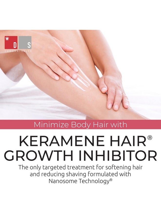 DS LABORATORIES - Keramene Hair Growth Inhibitor By Ds Laboratories Hair Inhibitor For Face And Body Minimize The Need For Shaving Waxing And Depilating Slows Hair Regrowth Paraben Free - Image 1