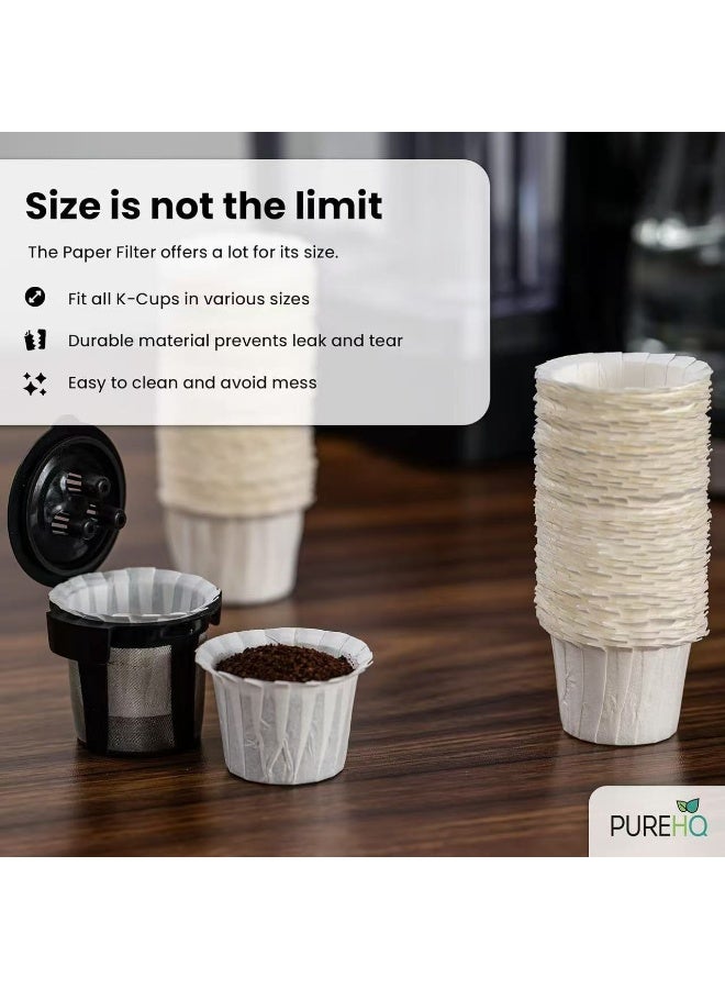HYH Disposable Coffee Filter Paper Compatible with Keurig Coffee Makers, 100 Pieces - Image 3