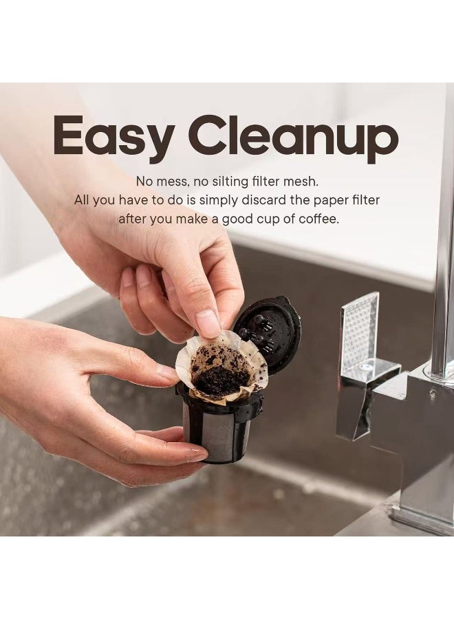 HYH Disposable Coffee Filter Paper Compatible with Keurig Coffee Makers, 100 Pieces - Image 5