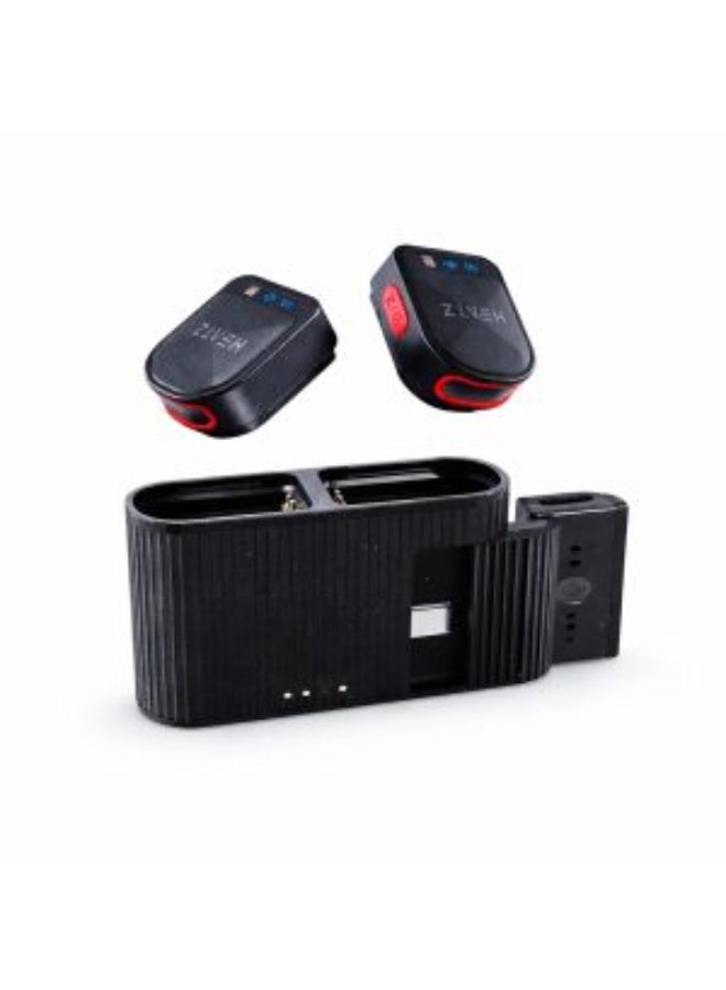 Heatz ZU34 Wireless Microphone Dual Mic Noise Reduction Clip - Image 2