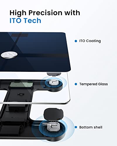 FITINDEX Wi-Fi Scale for Body Weight, Smart Scale with BMI, Body Fat, Muscle Mass, Digital, Bluetooth, Bathroom,13 Body Composition Analysis Health Monitor - Image 5