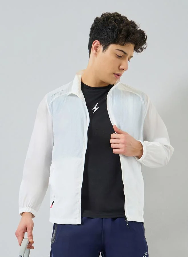 Styli  Men White Long Sleeve Jacket for Men | Best Price UAE