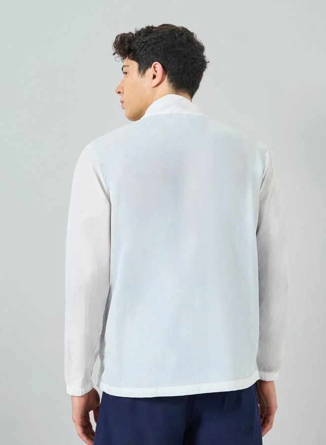Styli  Men White Long Sleeve Jacket for Men | Best Price UAE