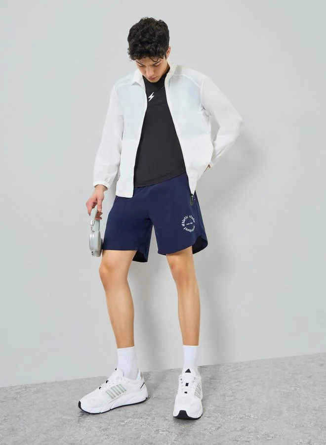 Styli Men White Long Sleeve Jacket