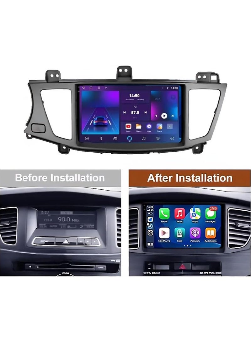 Vierex Fit Kia Cadenza Car Stereo Cadenza K7 Android Screen 2009-2013 With Apple Carplay Android Auto Wireless WiFi DSP FM&AM BT AHD Camera Included Fast Interface (2+32GB Carplay 4CORE) - Image 2