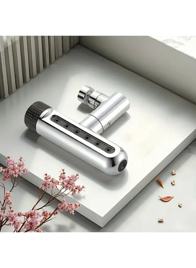 Silvery Kitchen Faucet Extender With 720 Rotating Splash Proof Mixer And Durable Metal Plastic Structure - Image 1